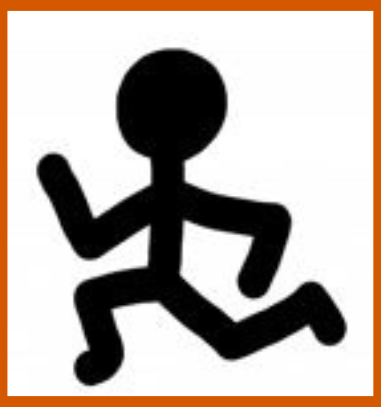 stick running figure